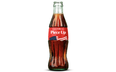 US Flag Coca-Cola Personalized 8 fl oz. glass bottle (自提價)